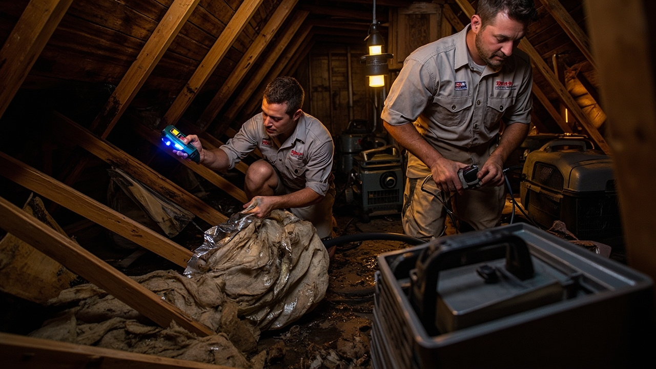 Our Four-Phase Attic Water Extraction and Structural Drying Protocol