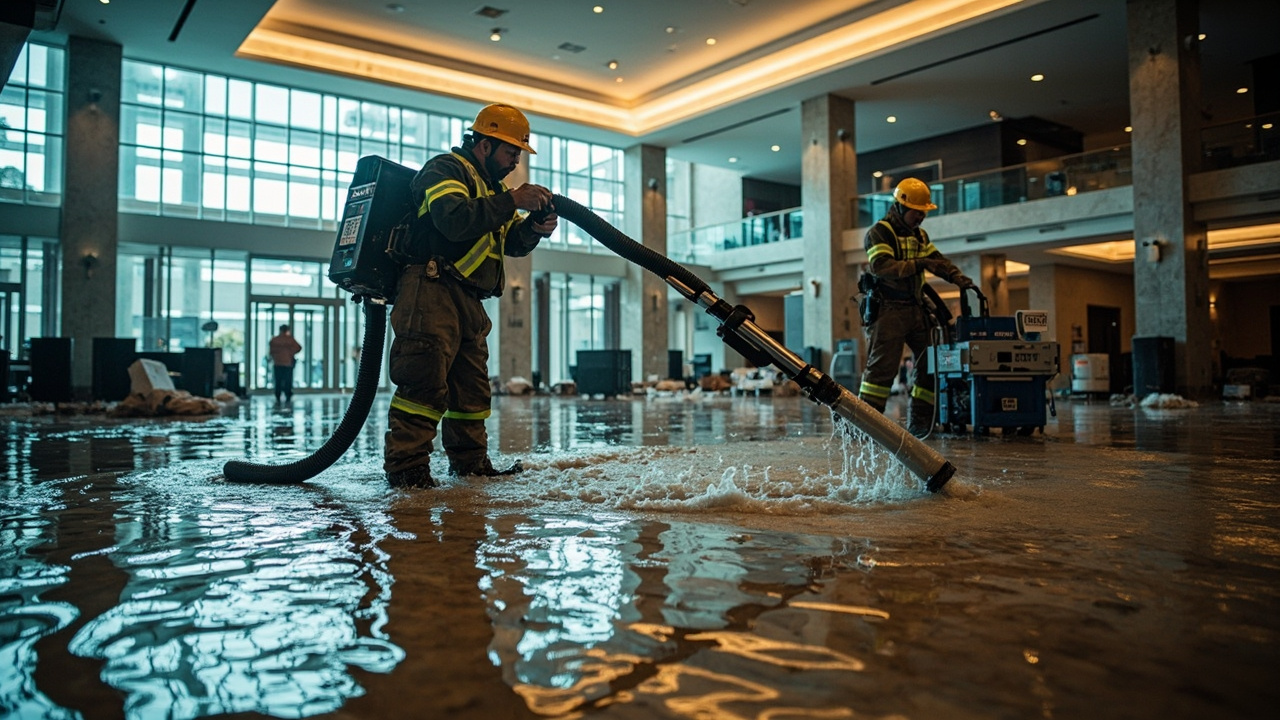 How Professional Commercial Water Mitigation Differs from Residential Service