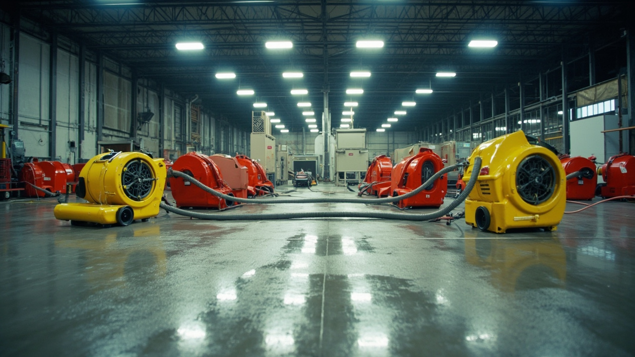 Industrial-Scale Water Extraction and Structural Drying Methodology