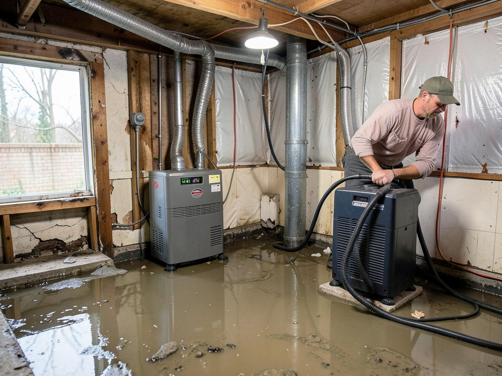 Dealing with Lake Effect snow melt and roof leaks in Blasdell